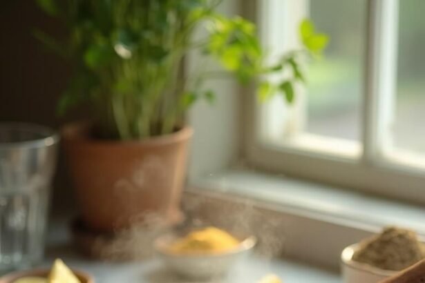 "Steaming bowl of red lentil curry over basmati rice with cilantro garnish and lemon wedges on a white marble countertop"